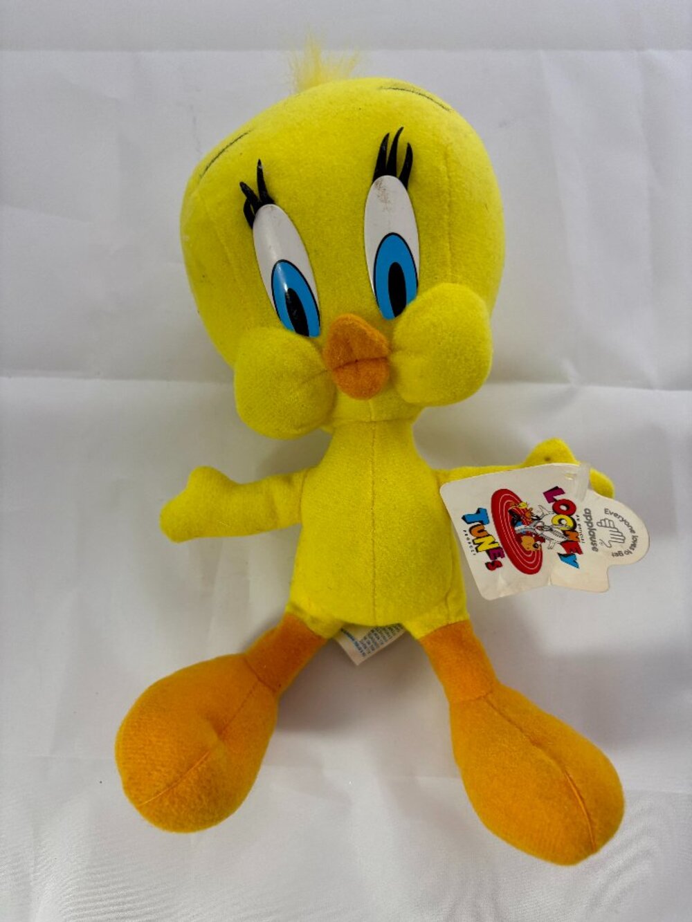 Vintage Looney Tunes Tweety Bird Plush 9” Yellow Warner Bros w/ Tag